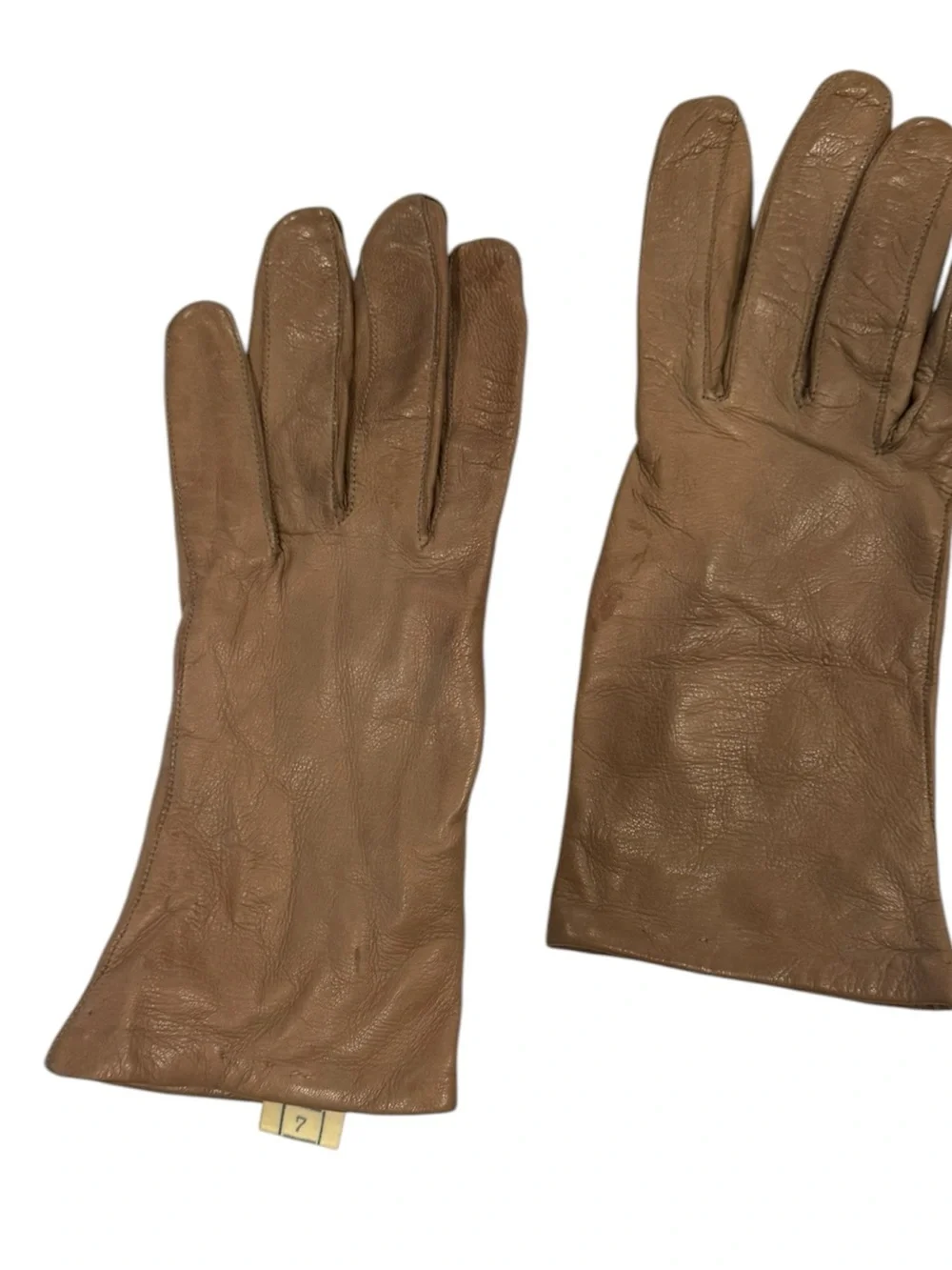 Classic soft Brown Leather Gloves Sz 7